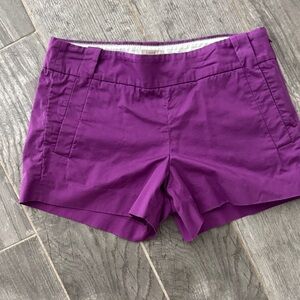 J. Crew Vibrant Purple Women's Shorts